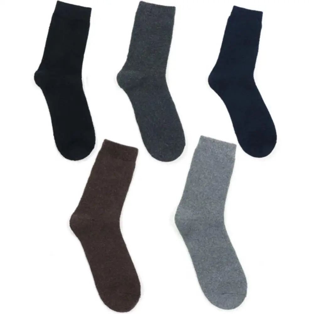 1-4 ПАРЫ носков для пола Максимальный комфорт, мягкие и плюшевые, очень теплые Зимние Носки для мужчин, толстые носки, зимние шерстяные носки первой необходимости 4