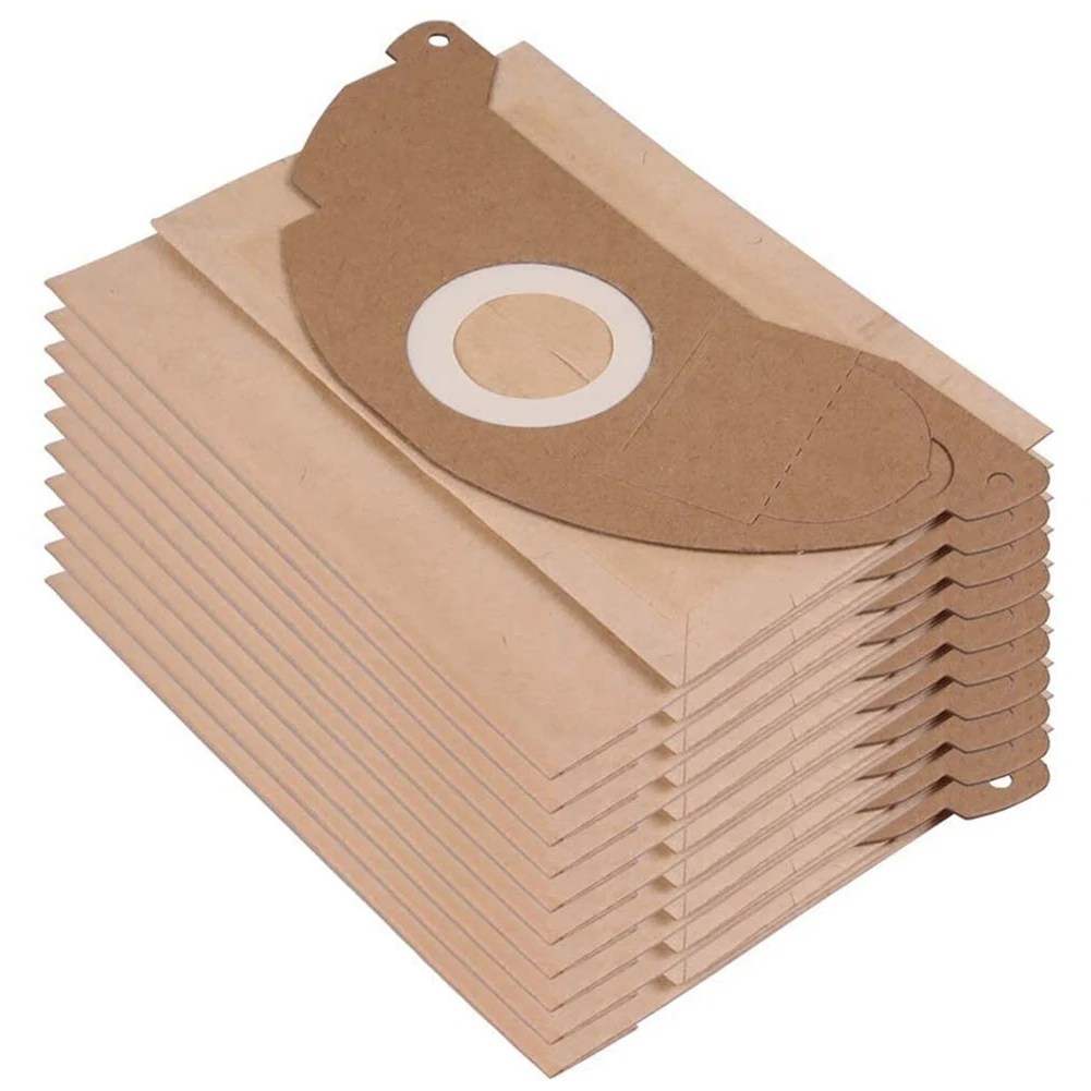 10 Бумажных мешков для пылесоса Karcher 6.904-322.0 MV2 WD2 A2003, совместимые с A2004 Вакуумные мешки для пыли