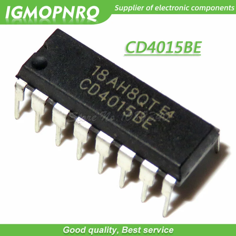 10 шт./лот CD4015 CD4015BE DIP-16 Logic - Стандартная Микросхема Сдвигового регистра Новый Оригинал 0