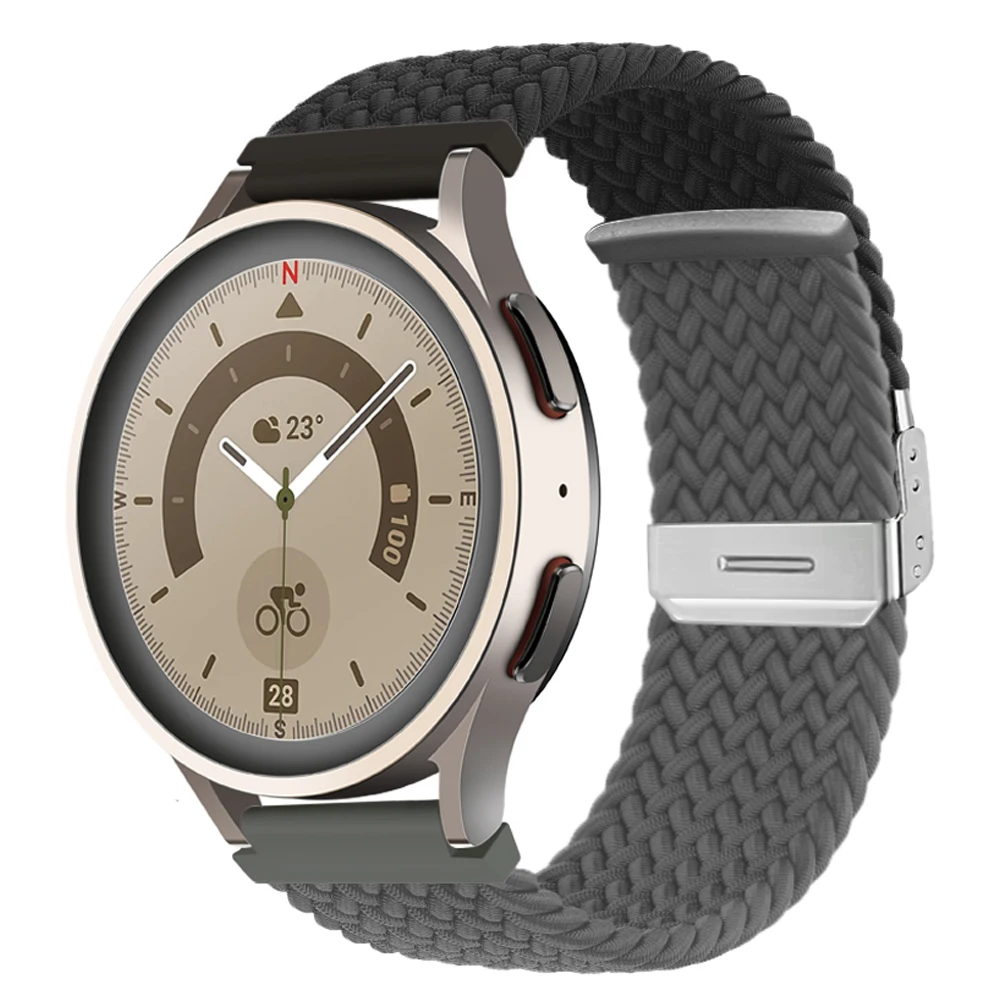 20мм 22мм нейлоновый ремешок для Samsung Galaxy watch 4/5/pro/4 classic/Active 2/Gear S3 эластичный браслет для Huawei GT2/2e/Pro Correa