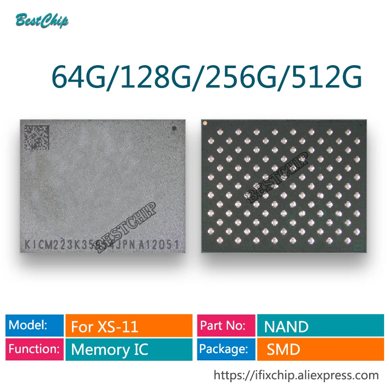 64G 128G 256G 512GB Жесткий Диск NAND Memory Flash-чип Для iPhone 8 8Plus X XS XSMax XR SE2020 11 /11Pro/11ProMax