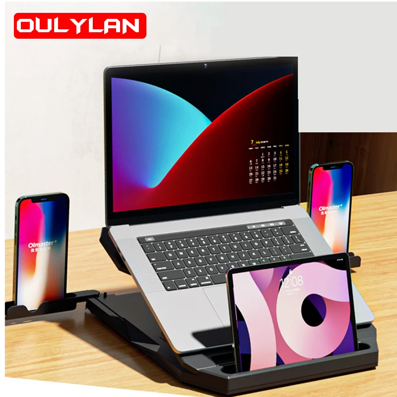 Oulylan Подставка для ноутбука, подставка для ноутбука на столе, Регулируемая и складная подставка для планшета, Аксессуары для ноутбука