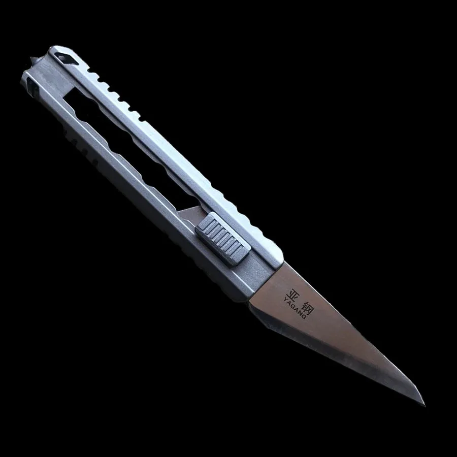 TC21 Универсальный Нож С Титановой Ручкой Многофункциональный Резак Для Бумаги Нож Для Побега Из Разбитого Окна Открытый Кемпинг Охота EDC Инструмент 2