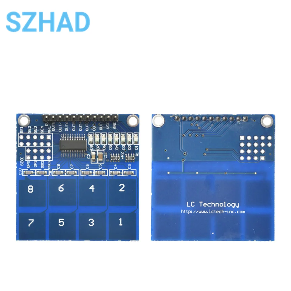 TTP226 8-канальный цифровой емкостный модуль сенсорного переключателя для Arduino 0