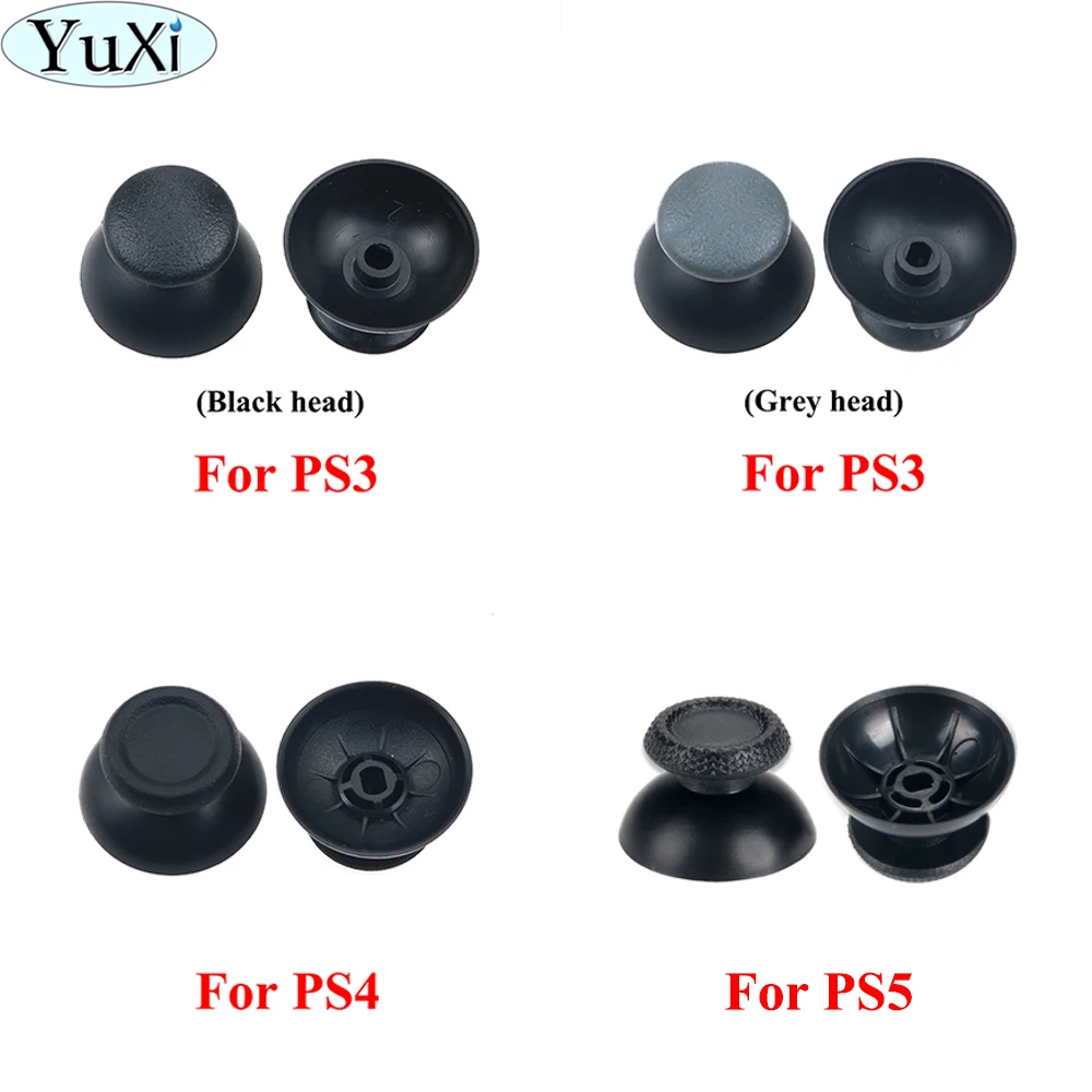 Аналоговая Крышка YuXi 3D Shell Thumb Stick Джойстик Thumbstick Грибной Колпачок Для Sony для PS5 PS4 PS3 Аксессуары Для Контроллера