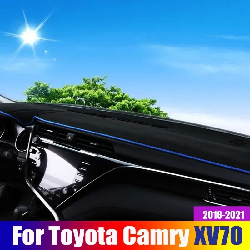 Для Toyota Camry 70 XV70 2018 2019 2020 2021 Крышка Приборной панели Автомобиля Коврик-Накладка Dashmat Для Защиты От Света Солнцезащитный Козырек В Аксессуарах