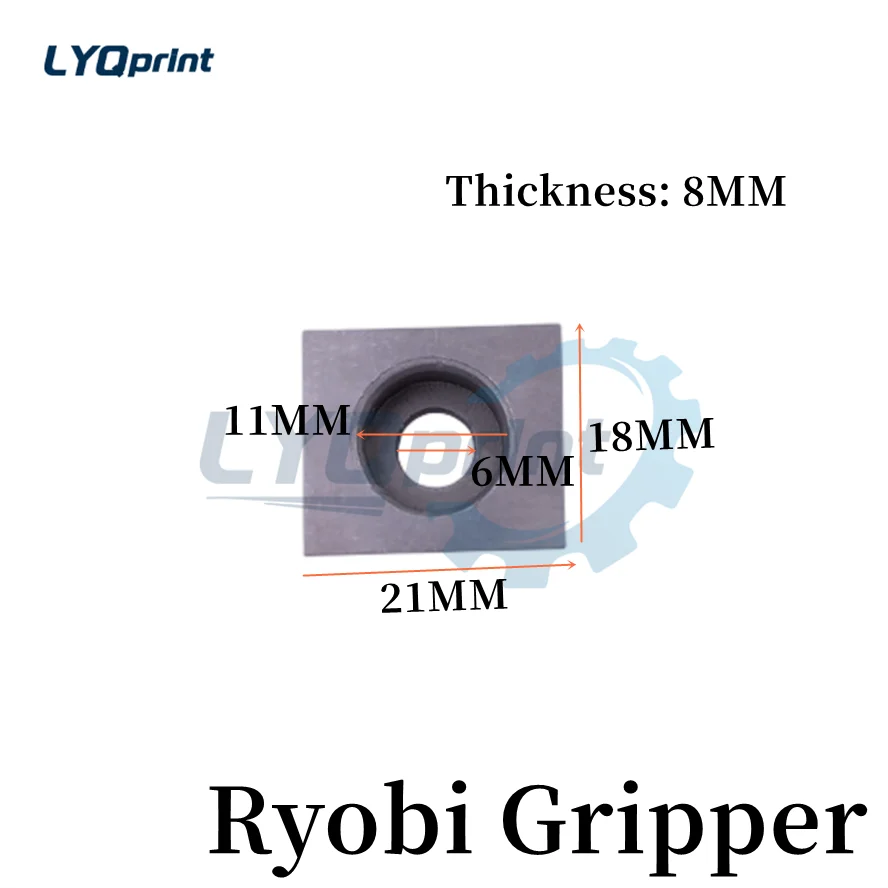 Запасные части для захватной площадки высшего качества для офсетной машины Ryobi 21 * 18 * 8 мм