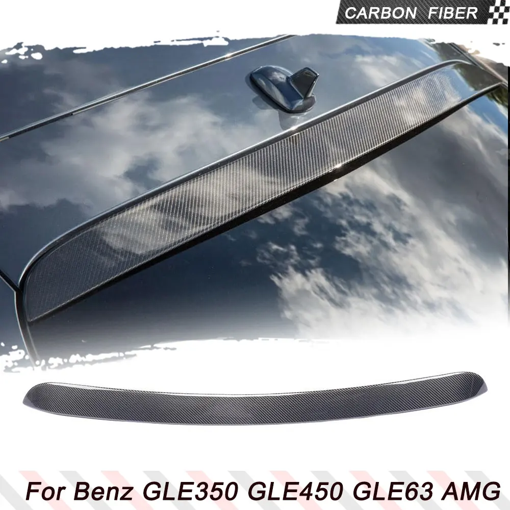 Карбоновое Волокно/FRP Автомобильный Задний Спойлер На Крыше, Оконная Кромка Крыла для Mercedes-Benz GLE350 450 Sport GLE43 GLE63 AMG S 4 дВери 2015-2017