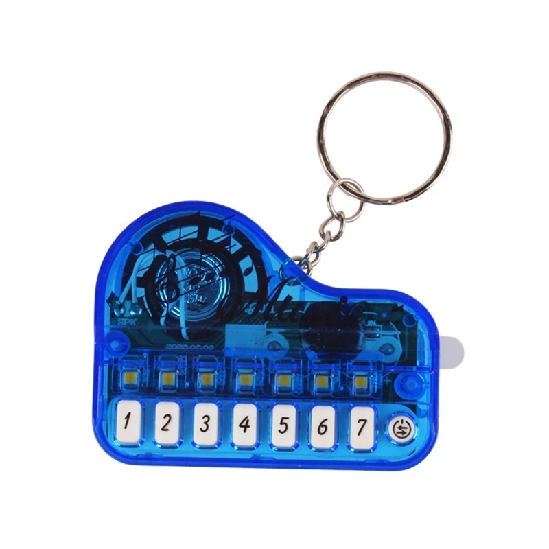 Карманный брелок с электронной клавиатурой, мини-музыкальная игрушка с множеством звуковых эффектов, идеальный подарок для любителей музыки