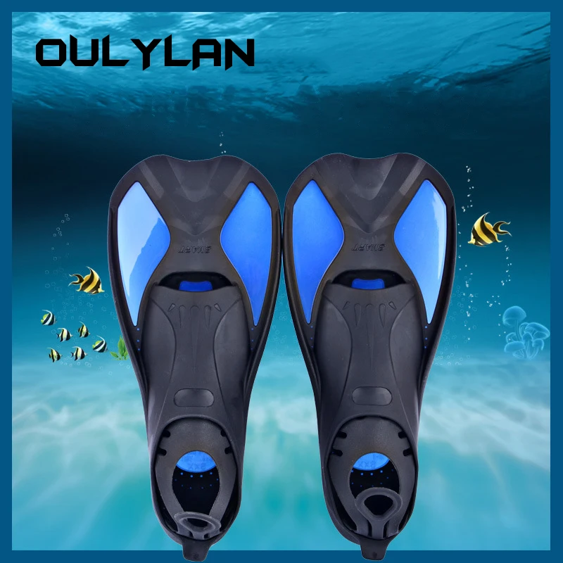 Ласты для плавания Oulylan унисекс, Мягкие ласты для подводного плавания для взрослых / детей, Износостойкая акваобувь для водных видов спорта