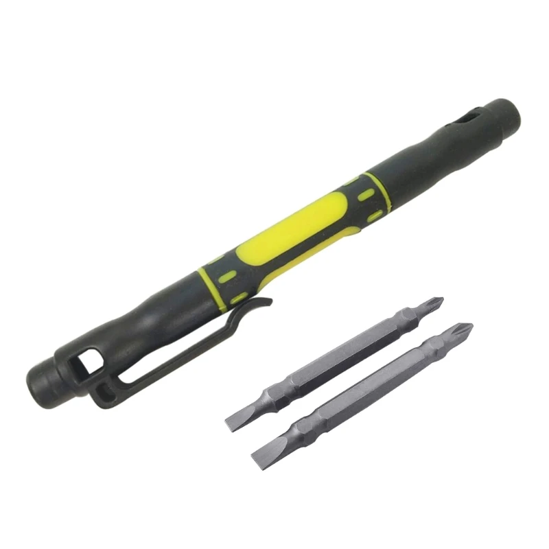 Многофункциональная мини-отвертка 4 в 1 в форме ручки, многофункциональная ручка для ремонта инструмента, отвертка F1CD 1