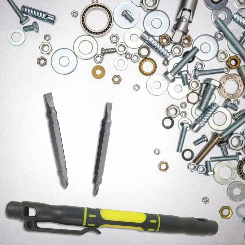 Многофункциональная мини-отвертка 4 в 1 в форме ручки, многофункциональная ручка для ремонта инструмента, отвертка F1CD 2