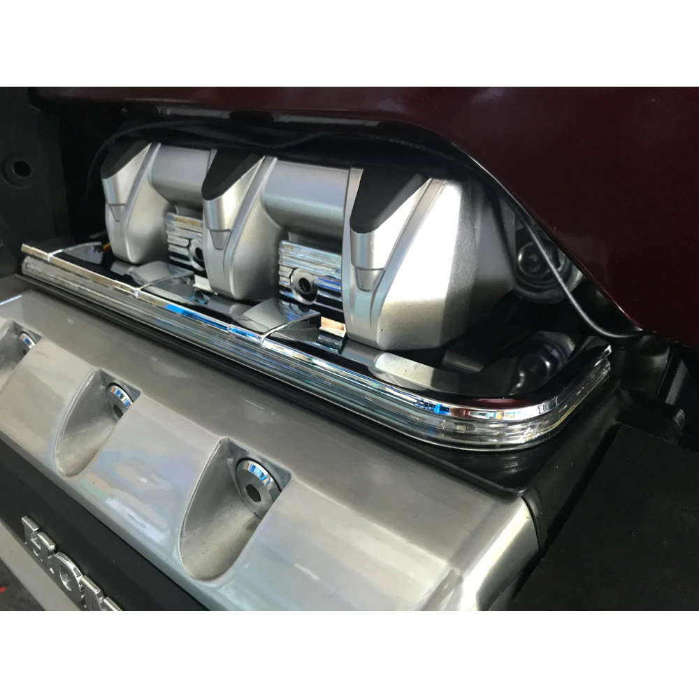 Новая Хромированная светодиодная панель освещения двигателя мотоцикла 2018 2019 2020 для Honda Goldwing 1800 F6B GL1800 Tour DCT Подушка безопасности 3