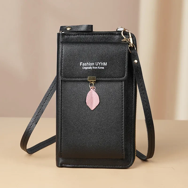 Новая сумка для мобильного телефона, женская маленькая мини-сумка через плечо, студенческая модная универсальная сумка для мобильного телефона большой емкости
