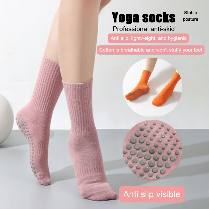 Новые нескользящие носки для йоги, гольфы до середины икры, носки для пилатеса Klein Blue, которые можно носить в течение четырех сезонов, 1 пара