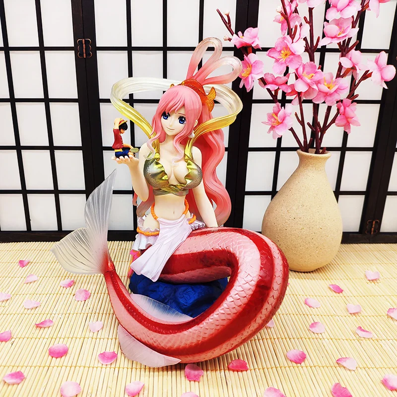 Оригинальное аниме One Piece Princess Shirahoshi Lift Фигурка Луффи, Хорошая коллекция статуй из ПВХ, модели Игрушек, подарки для мальчиков и девочек