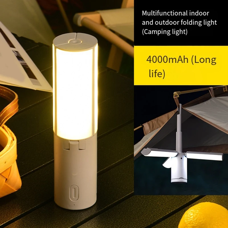 Походные фонари Походный фонарик, складной 3-режимный светодиодный светильник, ультраяркий и компактный, опция Power Bank, идеальный вариант