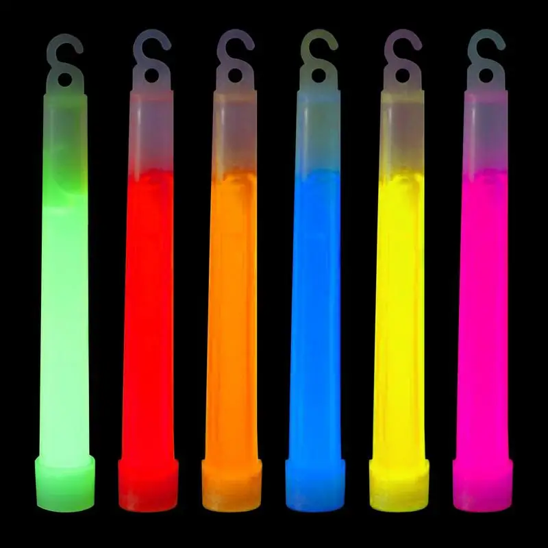 Праздничные светящиеся палочки 10шт RGB LED Glow Cheer Tube Красочный свет портативные светящиеся флуоресцентные палочки для украшения свадьбы 0