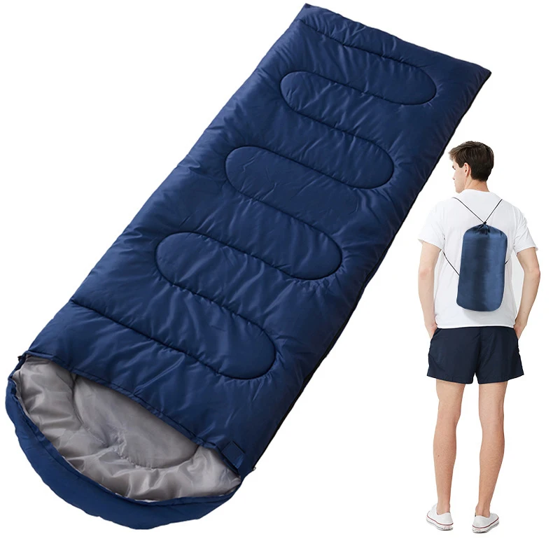 Спальный мешок Сверхлегкие водонепроницаемые спальные мешки для кемпинга, Утолщенный зимний теплый спальный мешок для взрослых, спальные мешки для кемпинга на открытом воздухе