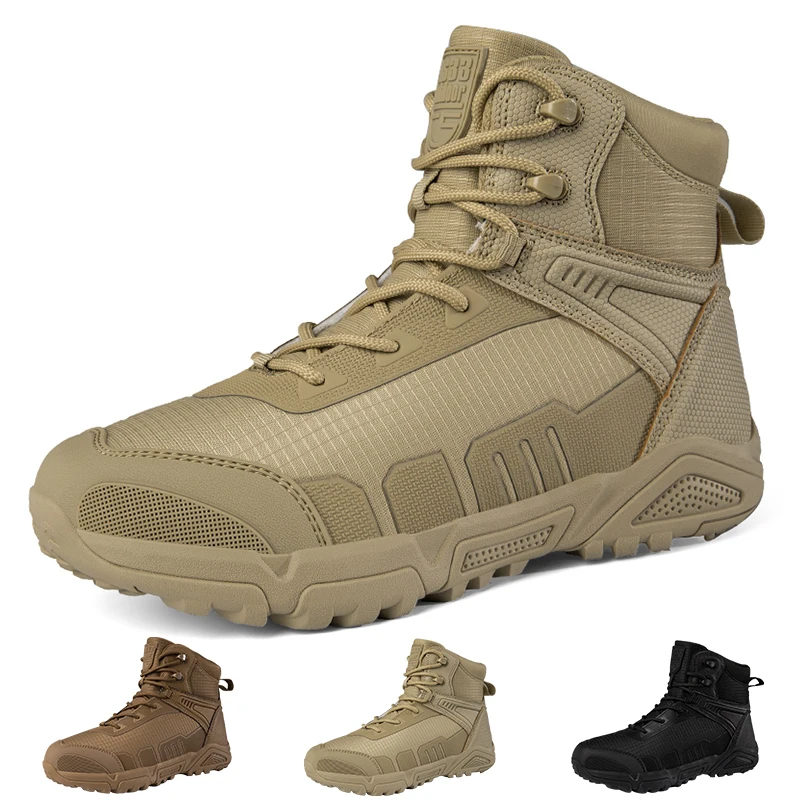 Тактические ботинки, мужские армейские ботинки, военные ботинки, мужские уличные походные ботинки, ботильоны, мужская противоскользящая рабочая обувь, тактические кроссовки