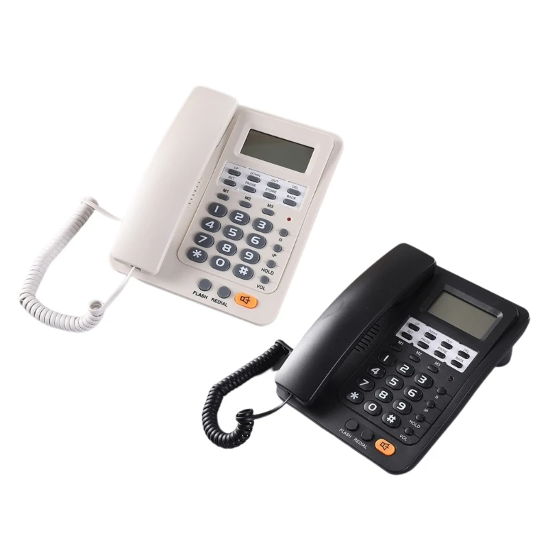 Удобный настольный телефон с большими кнопками и дисплеем повторного набора последнего номера CallerID, незаменимый для домашнего офиса или отеля