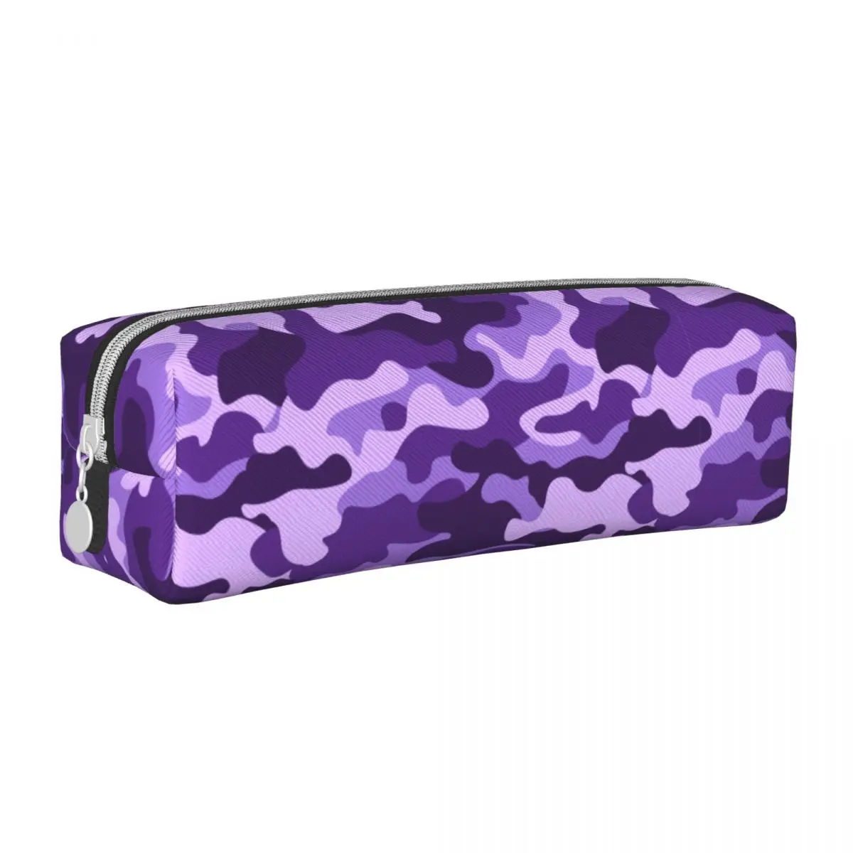 Фиолетовый военный камуфляжный пенал Новый держатель ручки с камуфляжным принтом Сумки для девочек и мальчиков Офисная сумка для карандашей на молнии большой емкости