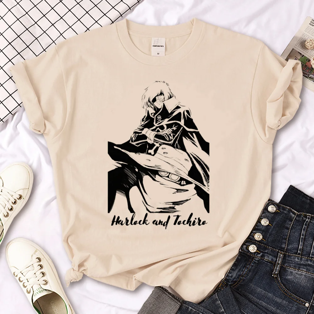 Футболка Albator, женская уличная одежда, футболки с аниме и мангой, дизайнерская одежда с женскими комиксами, забавная одежда