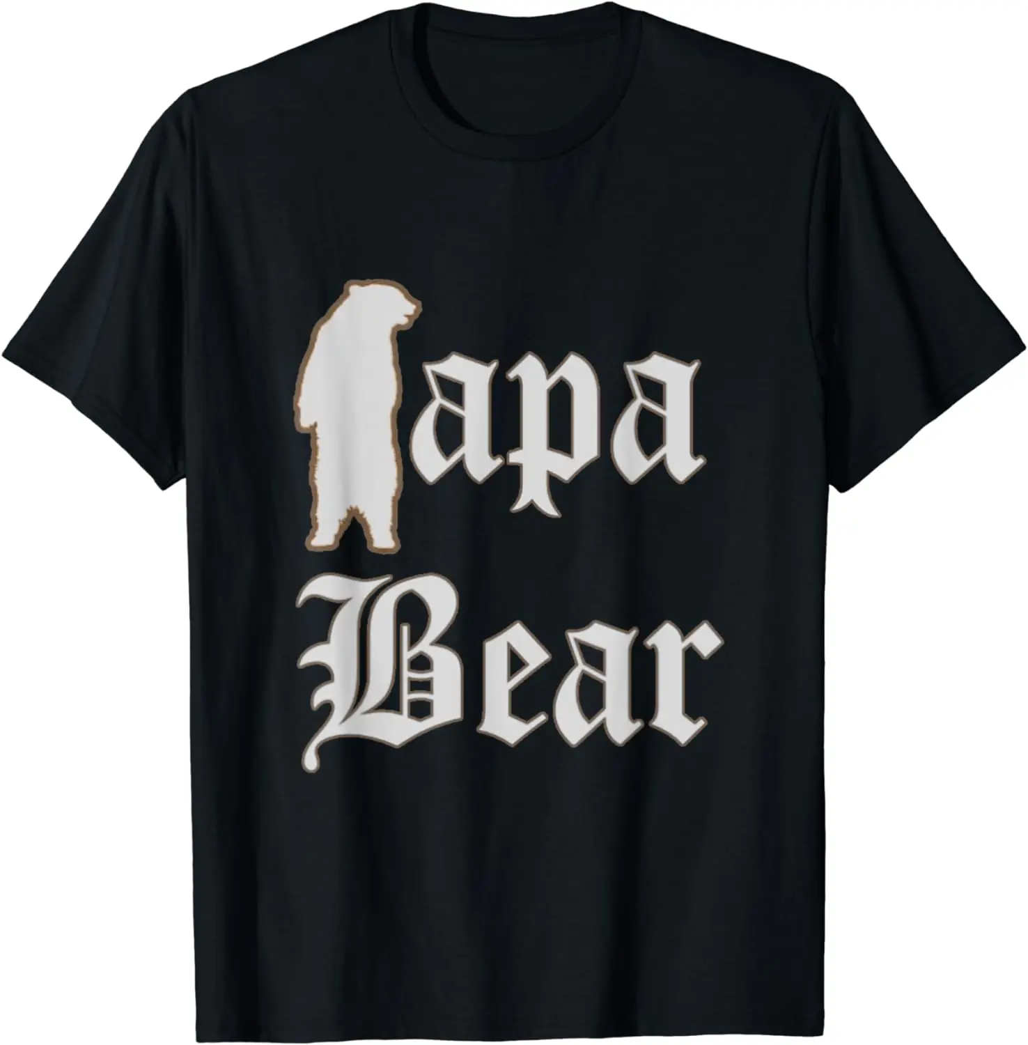 Футболка Papa Bear из 100% хлопка с круглым вырезом, летняя повседневная мужская футболка с коротким рукавом, Размер S-3XL