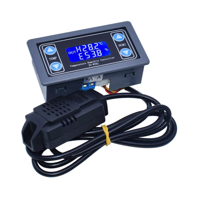 Цифровой термостат, регулятор температуры и влажности, Терморегулятор, датчик термометра, термометр с ЖК-дисплеем постоянного тока 6 В-30 В