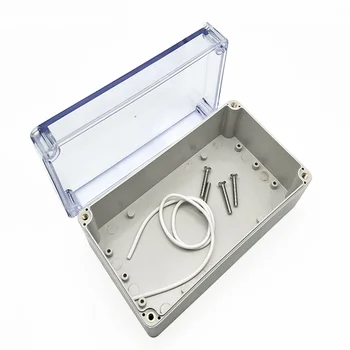 1 шт. Водонепроницаемая пластиковая прозрачная крышка DIY Электронная коробка 200 мм x 120 мм x 56 мм Корпус для проектных инструментов
