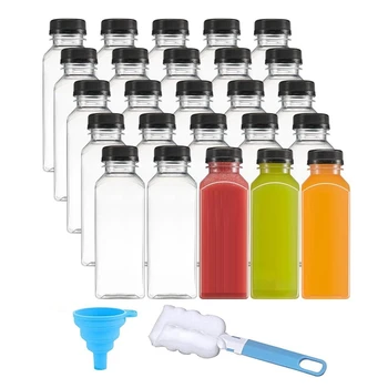 12 унций многоразовые пластиковые бутылки для сока для соков, воды, коктейлей и других напитков