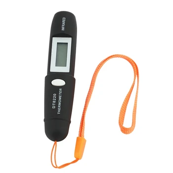 3X Бесконтактный Мини-Инфракрасный Термометр Для Измерения ИК-Температуры Цифровой ЖК-Дисплей Инфракрасная Ручка DT8220 Черный