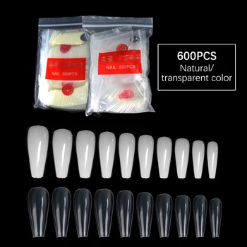 600ШТ Опционально Ногти С Полным Покрытием Оптом Нажимаются На Кончики Гроба Для Ногтей DIY Pure Color Design Supplies Для Профессионального IMABC