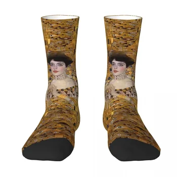 All Seasons Crew Чулки Klimt - Woman In Gold - Носки Kiss в Стиле Харадзюку, Модные Длинные Носки в стиле Хип-Хоп, Аксессуары для Мужчин И Женщин