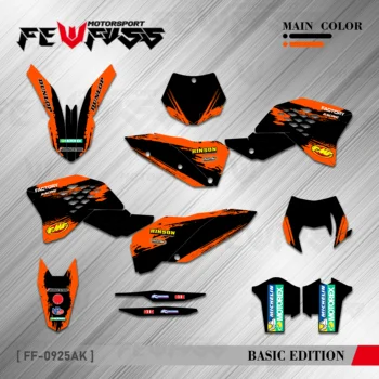 FEWFUSS Графические наклейки Наклейки Мотоциклетный Фон Для KTM SX SXF 2007 2008 2009 2010 EXC EXCF 125 250 300 450 2008 2009-11