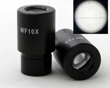 FYSCOPE WF10X/18 мм Широкоугольный Окуляр Биологического Микроскопа Составная Линза с Креплением + Поперечная Сетка размером 23,2 мм