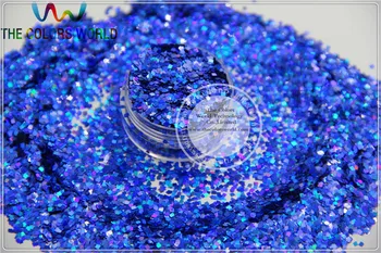 LM-75 Размер 2 мм лазерная голографическая пайетка Королевского синего цвета Квадратной формы с блестками для дизайна ногтей DIY supplies1 упаковка = 50 г