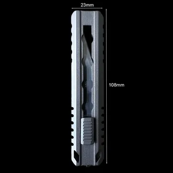 TC21 Универсальный Нож С Титановой Ручкой Многофункциональный Резак Для Бумаги Нож Для Побега Из Разбитого Окна Открытый Кемпинг Охота EDC Инструмент 1