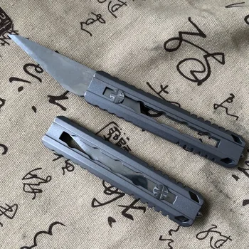 TC21 Универсальный Нож С Титановой Ручкой Многофункциональный Резак Для Бумаги Нож Для Побега Из Разбитого Окна Открытый Кемпинг Охота EDC Инструмент 4
