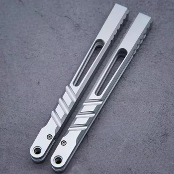 Titus Aluminum AB Balisong Trainer 7 серии с алюминиевой канальной рукояткой Нож-бабочка Ручной инструмент EDC 3