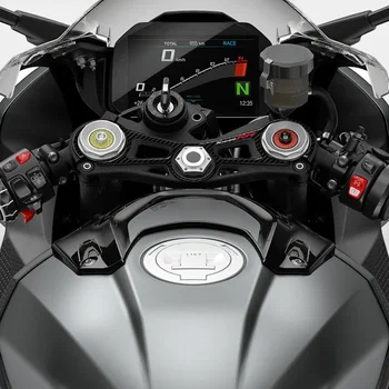 Для BMW Motorrad S1000RR M1000RR 2019-2023 Верхняя Наклейка Defender с Тройным Коромыслом 3D Carbon-look 4