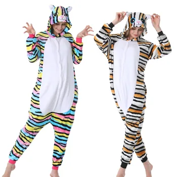 Комбинезон с мультяшными животными, цельная пижама для взрослых и детей, одежда для сна на все тело, мешковатого свободного кроя, повседневный шикарный стиль