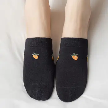 Летние Простые эластичные хлопчатобумажные однотонные невидимые носки для ухода за ногами Наполовину пальмовые носки, наполовину стельки