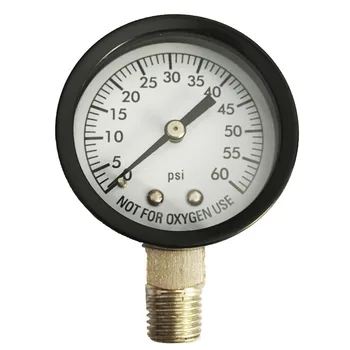 Манометр диаметром 0-60 фунтов на квадратный дюйм, 50 мм, измеритель давления в топливно-воздушном компрессоре, тестер гидравлического давления, Манометр, измеритель давления