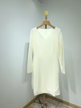Платье с длинными рукавами и объемным вырезом на талии, повседневная мода 2023, новинка лета, горячая распродажа