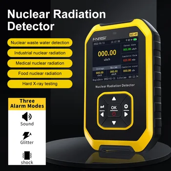 Профессиональный Счетчик Гейгера GC01 Детектор ядерного излучения Мраморная Радиационная Ионизация Сигнализация личной дозы Радиоактивный Тестер 3
