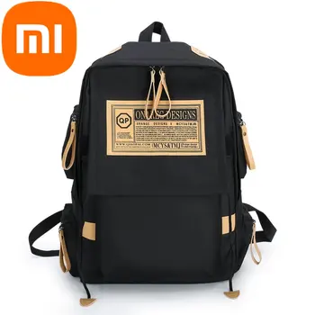 Рюкзак Xiaomi для учащихся младших классов Средней школы, Школьный ранец для студенток, Холст из чистого хлопка, Простой и милый рюкзак