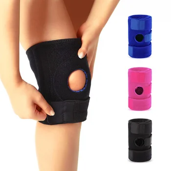 Спортивная противоскользящая защита колена, четырехпружинный протектор для поддержки колена, пояс для защиты колена, чехол для защиты колена для фитнеса