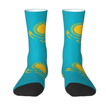 Флаг Казахстана Мужские Носки Для Экипажа Унисекс С Забавной 3D Печатью Dress Socks