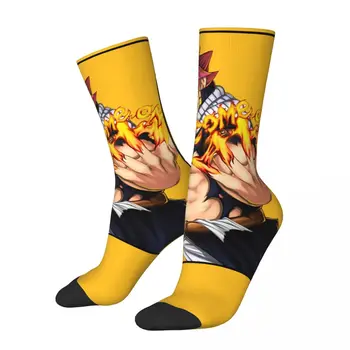 Хип-хоп винтажные мужские компрессионные носки Natsu Come On Crazy, Унисекс, Fairy Tail, аниме, уличный стиль, бесшовные носки с принтом